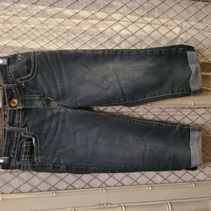 Girl's denim capris
